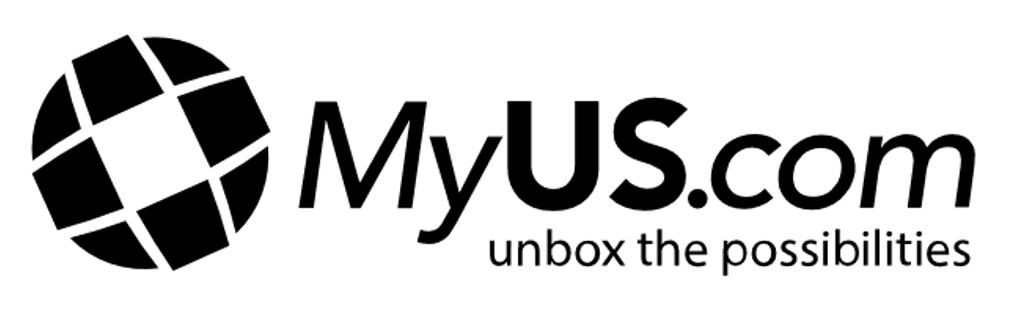 Logo of Prighter's client called MyUs.com.