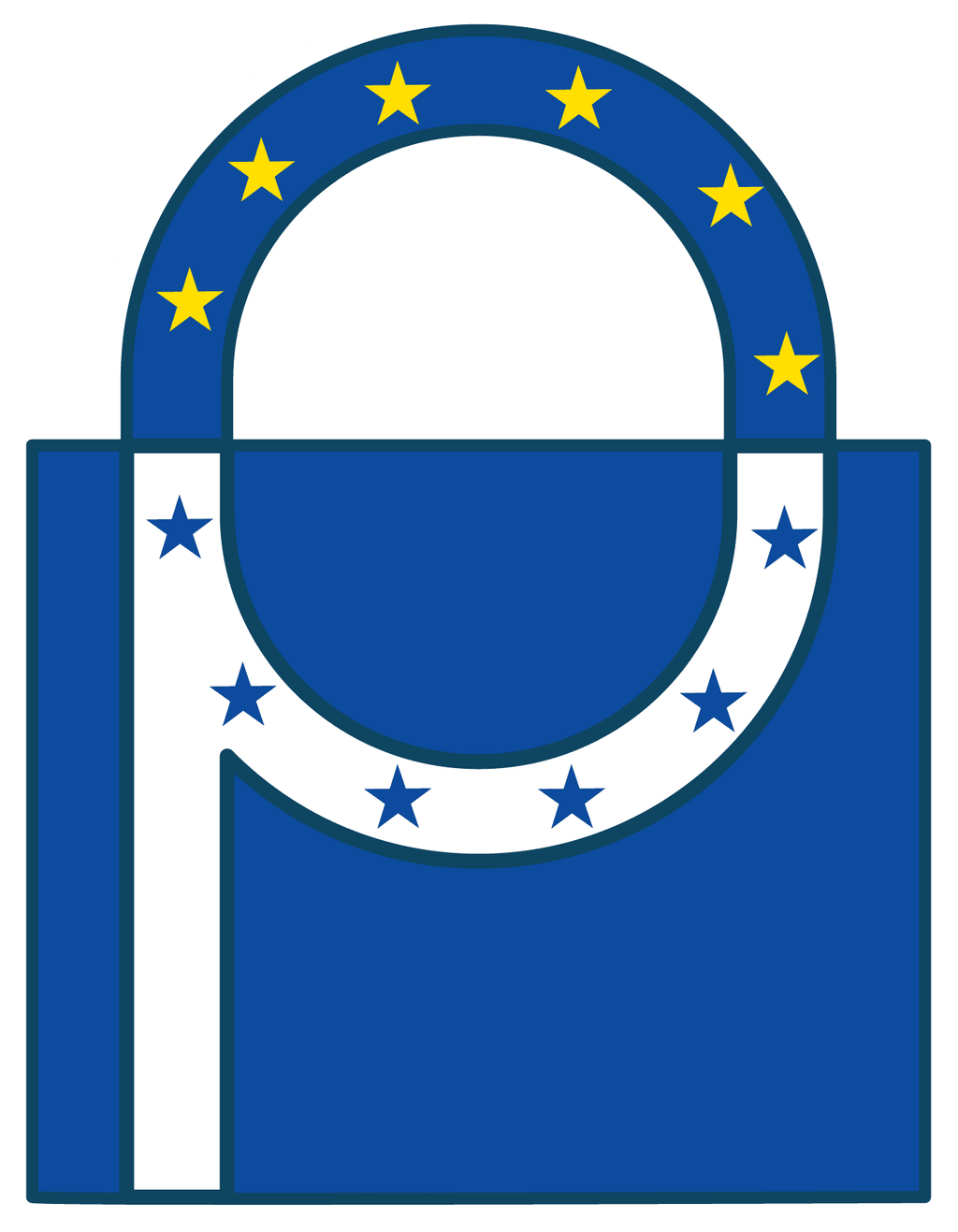 Logo in the shape of a lock representing Prighter's EU-GDPR representation service.