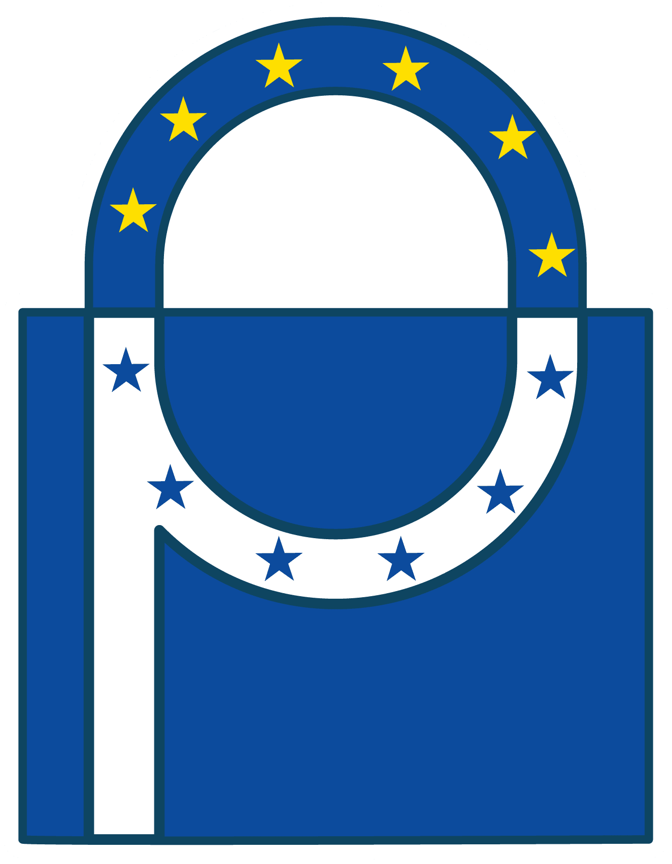 Logo in the shape of a lock representing Prighter's EU-GDPR representation service.