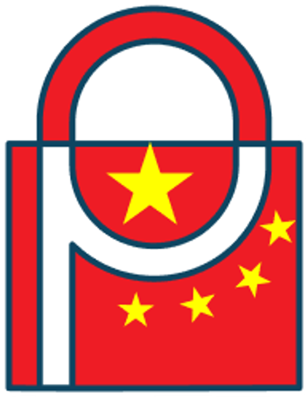 Logoin the shape of a lock representing Prighter's Chinese PIPL representation service.