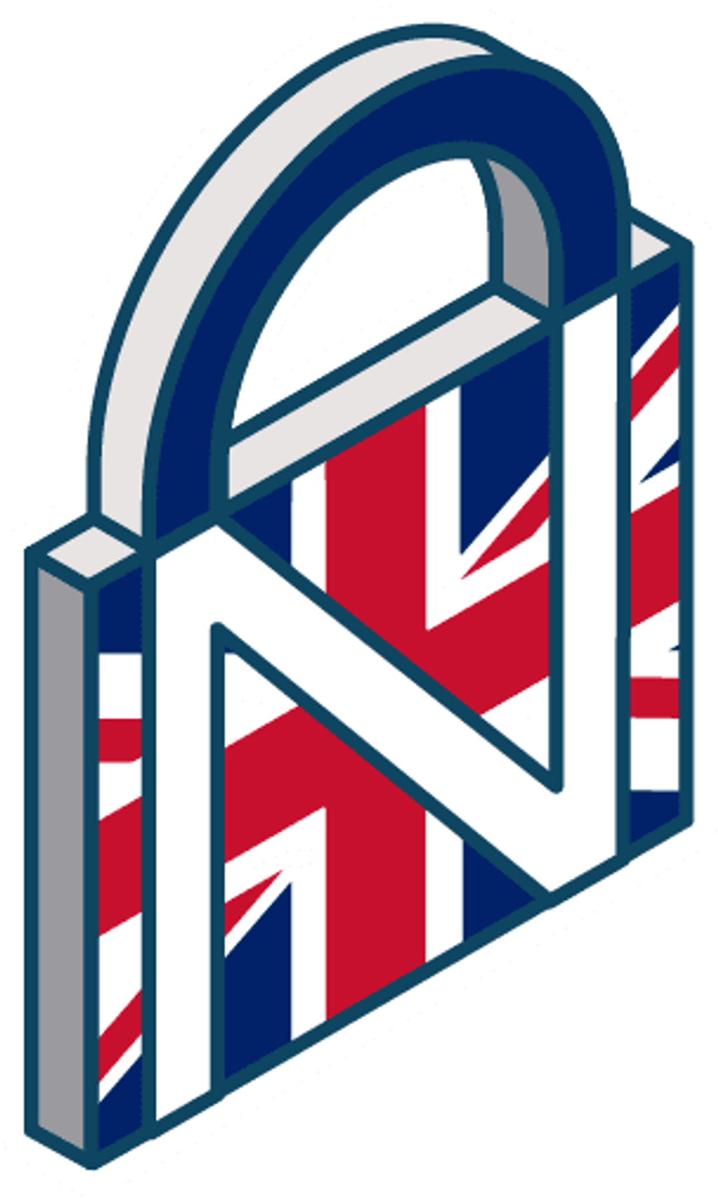 Logo in the shape of a lock representing Prighter's UK-NIS representation.