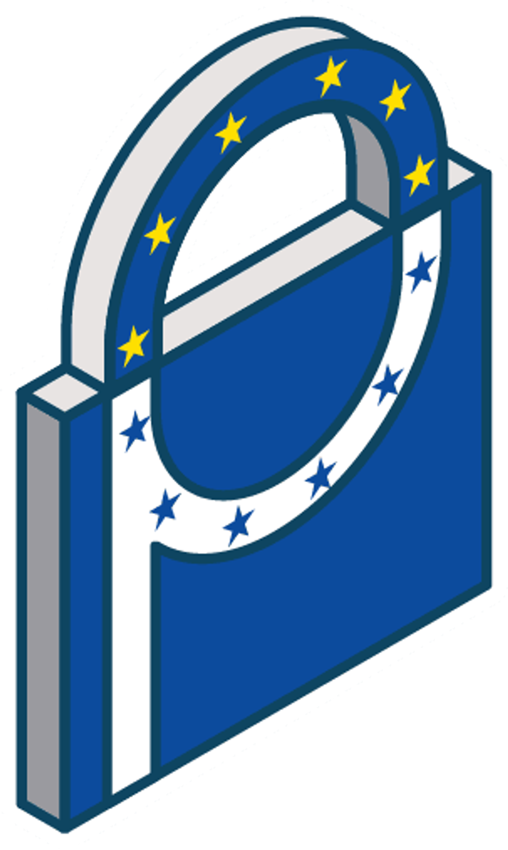 Logoin the shape of a lock representing Prighter's EU-GDPR representation service