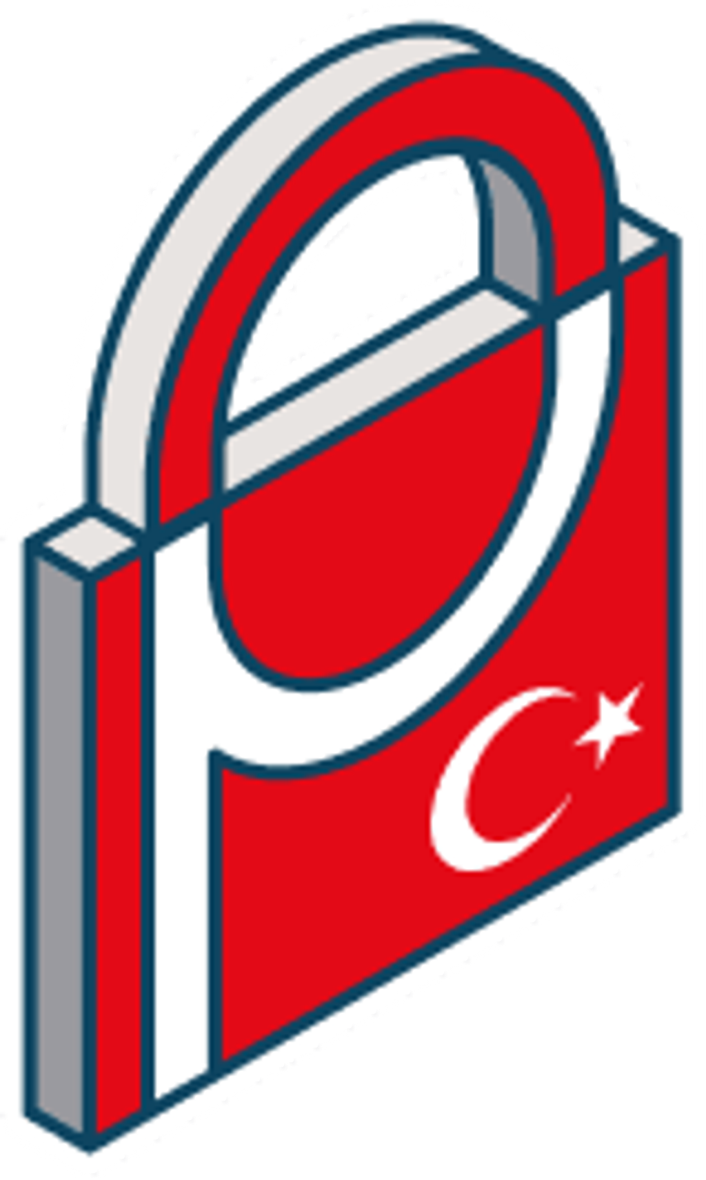 Logo in the shape of a lock representing Prighter's Turkish representation service.