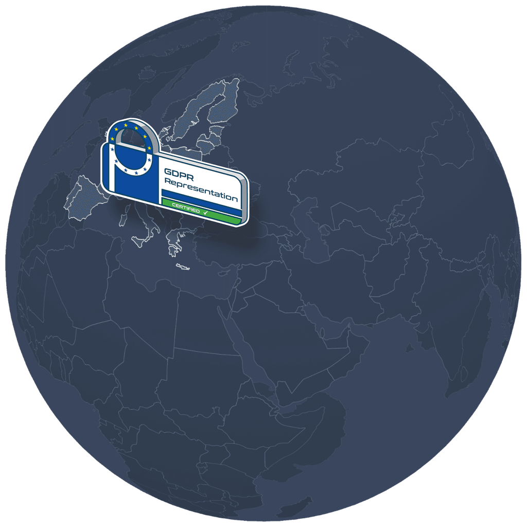 Illustration of the small EU-GDPR certificate logo.